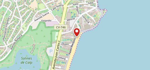 Restaurante Tango - Playa La Fossa на карте