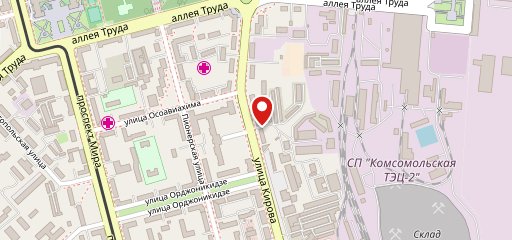Тарелка на карте