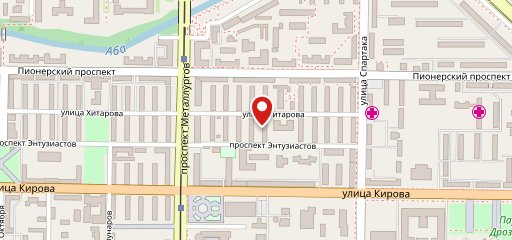 Таёжный на карте