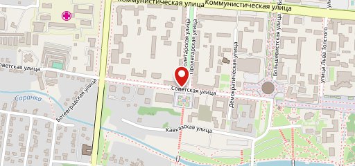 Театральное, кафе на карте