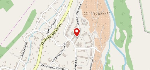 Тебердинка на карте