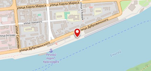Теплоход Максим Горький на карте