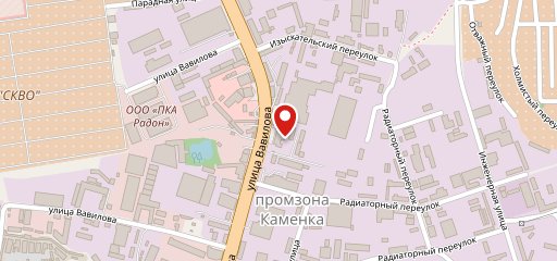 Территория еды на карте