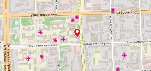 Студенческая на карте