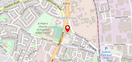 Toby Carvery Exeter на карте