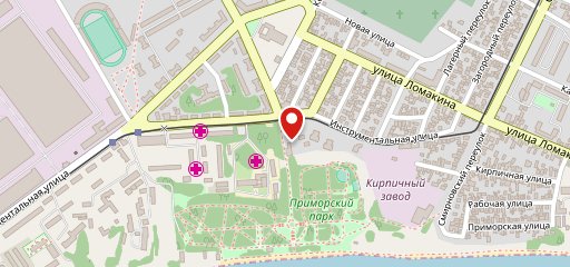Чайная точка кофе-мороженое Приморский Парк на карте