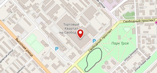 на Свободном на карте