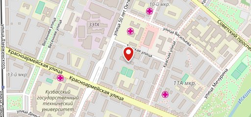 Центр на карте
