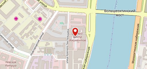 Центральная на карте