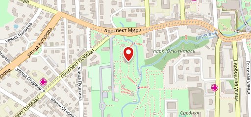 Центральный парк культуры и отдыха на карте