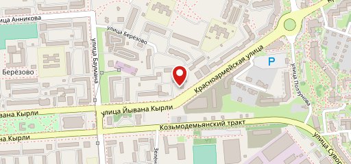 Береза на карте
