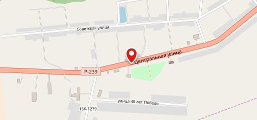У дороги на карте