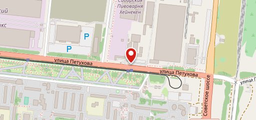 У дороги на карте