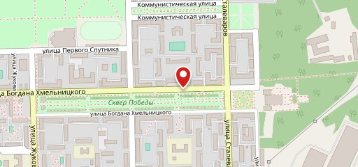 У фонтана на карте