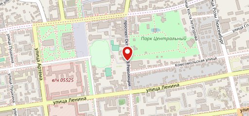 У фонтана на карте