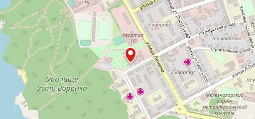 У фонтана на карте