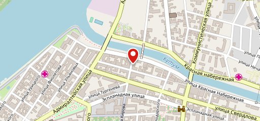 У моста на карте