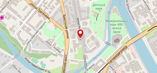 У моста на карте
