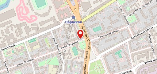 У Нарвских ворот на карте