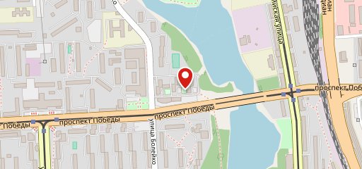 У реки на карте