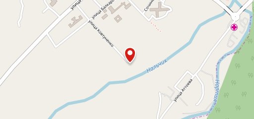 У реки на карте