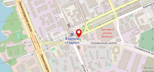 У Водного на карте