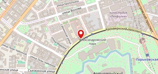 Университет ИТМО, студенческая нестоловая на карте