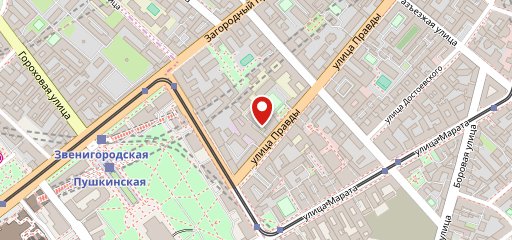 Университетская столовая на карте