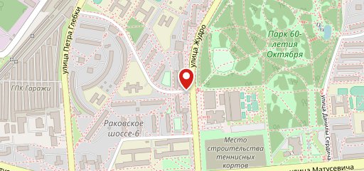 Столовая № 1 МОБ на Западной на карте