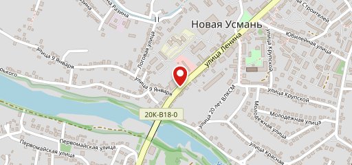 Усмань на карте