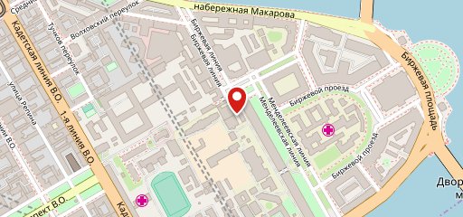 Университетская столовая на карте