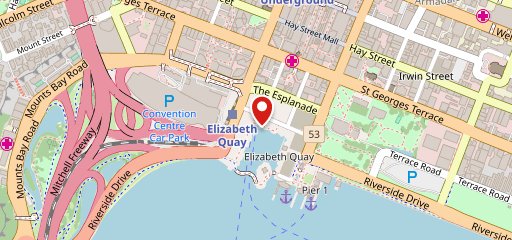 V Burger Bar Elizabeth Quay на карте