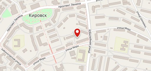 Хибины в тарелке на карте