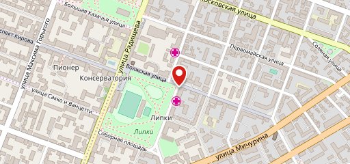 Аллея на карте