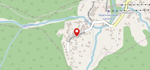 В горах на карте