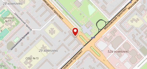 В Лазурном на карте
