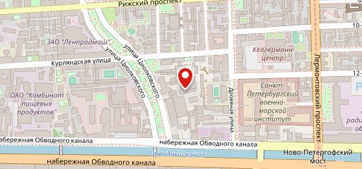 Василеостровская пивоварня на карте