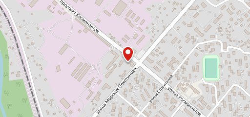 Вечернее Баку на карте