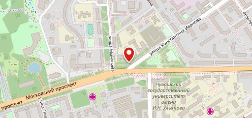 Вечернее на карте