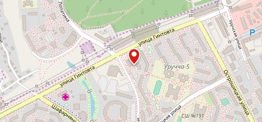 Вечерний квартал на карте