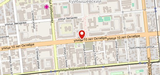 Вечерний Омск на карте