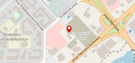 Вечерняя Сибирь на карте