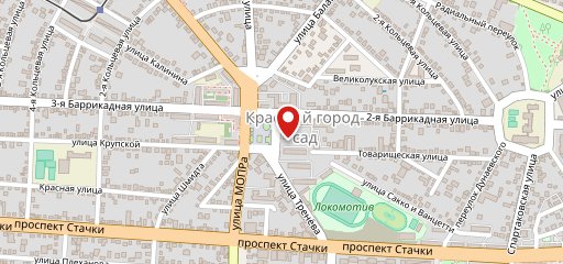 Вечерняя заря на карте