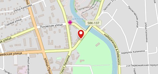Верста на карте