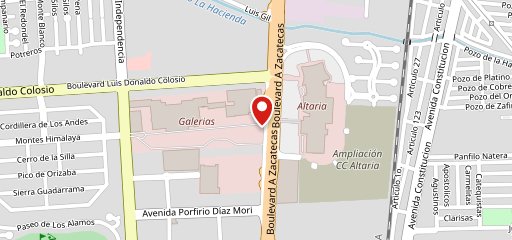 Vips Aguascalientes Plaza на карте