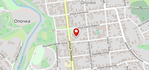 Визит кафе на карте