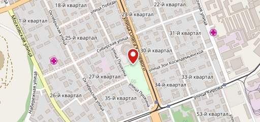 Водопад на карте