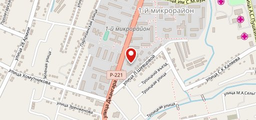 Водопад на карте