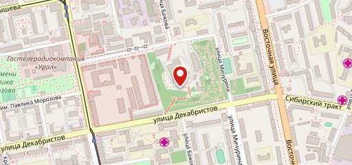 Восточная кухня на горке на карте