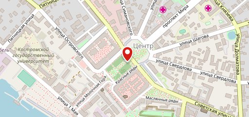 Время для кофе на карте